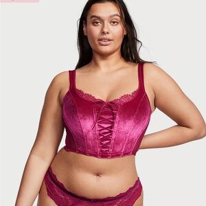 Plaid Victoria secret corset top